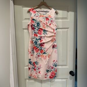 Calvin Klein Sleeveless Floral Sheath Dress Size 12